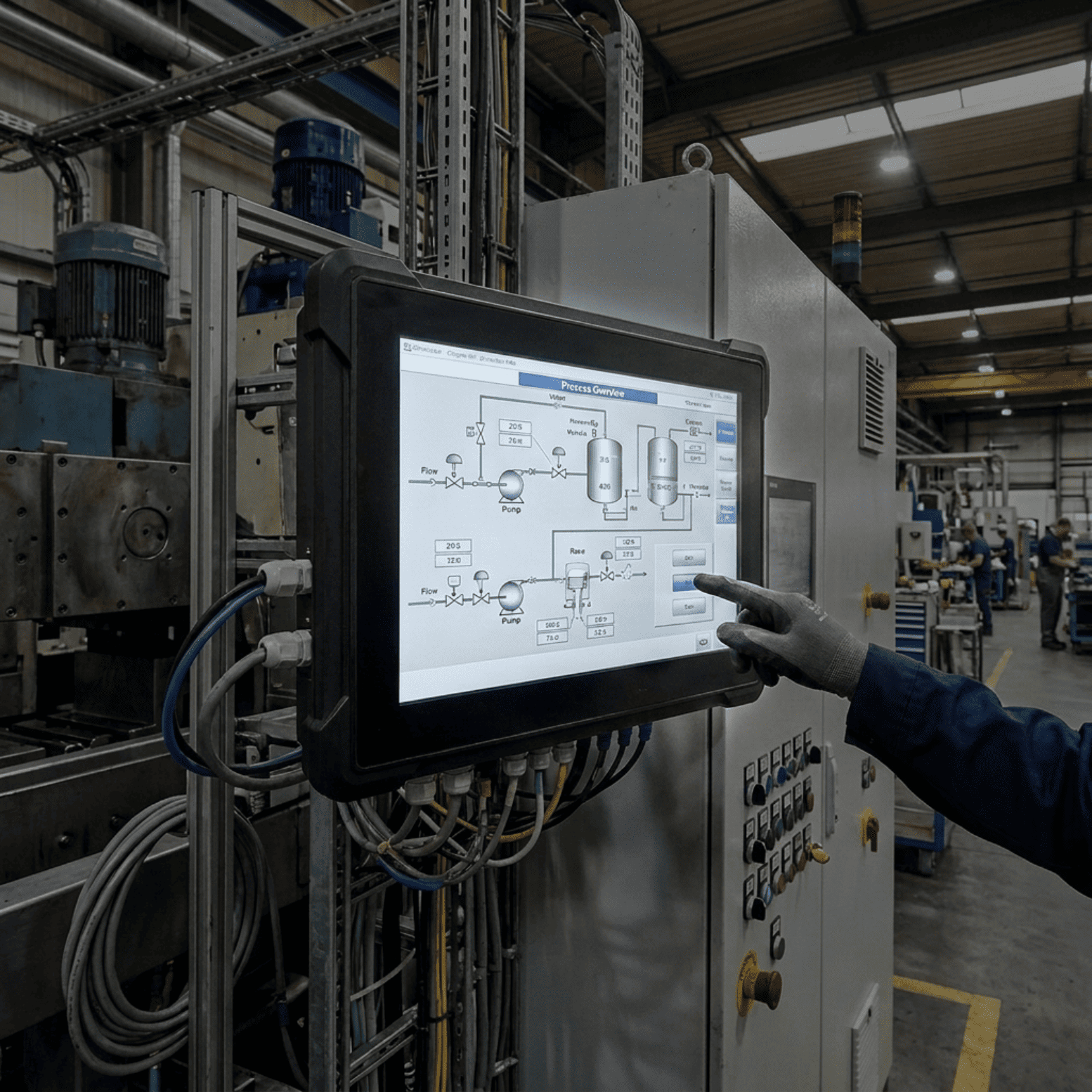 HMI touch display embedded Linux GUI development